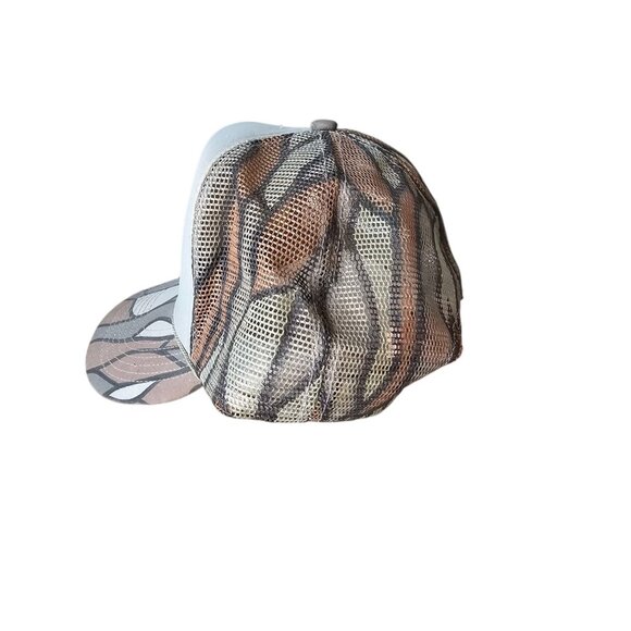 VTG Camo Rope Trucker Hat Coon Hunters Illinois Camouflage Cap Snapback Brown‎ - Picture 4 of 9